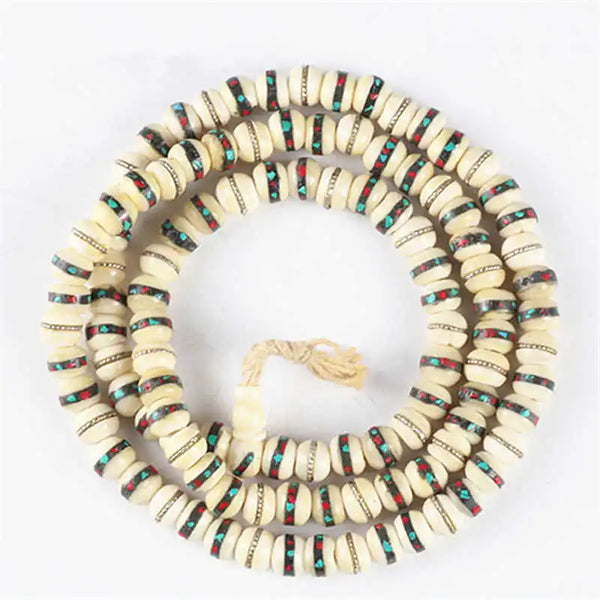 White Ox Bone Prayer Mala-ToShay.org