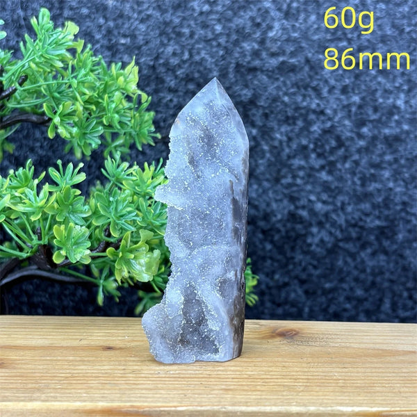 Purple Sphalerite Geode Tower-ToShay.org