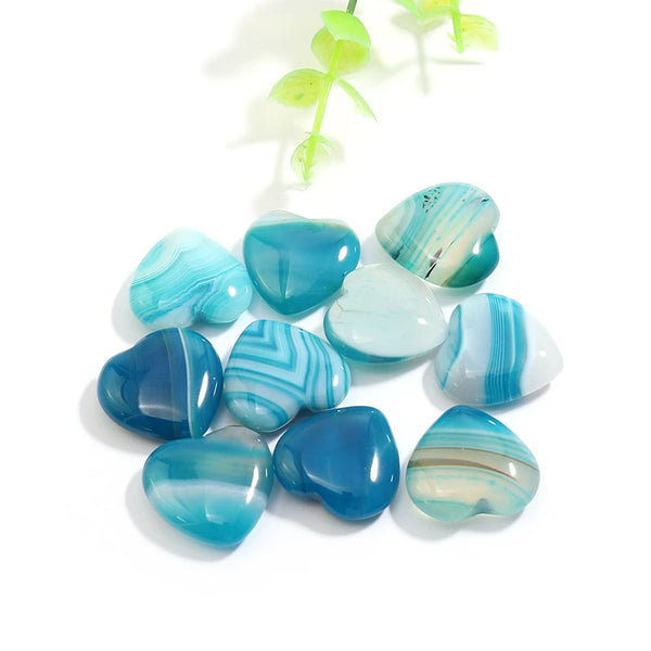 Mixed Stripe Agate Hearts-ToShay.org