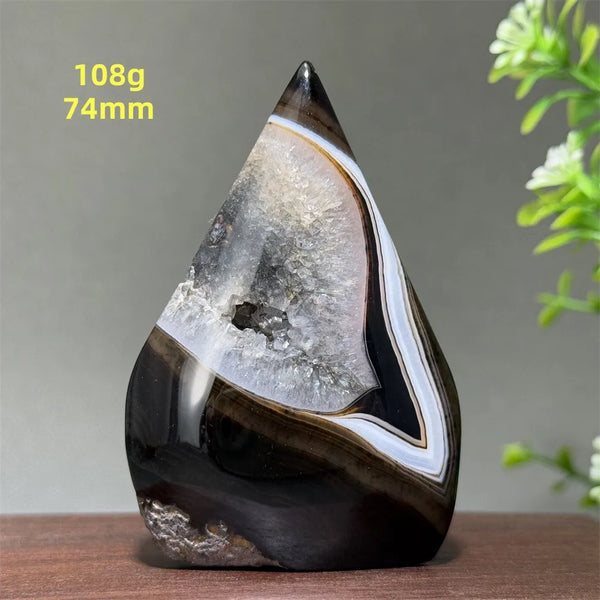 Black Striped Agate Torch-ToShay.org