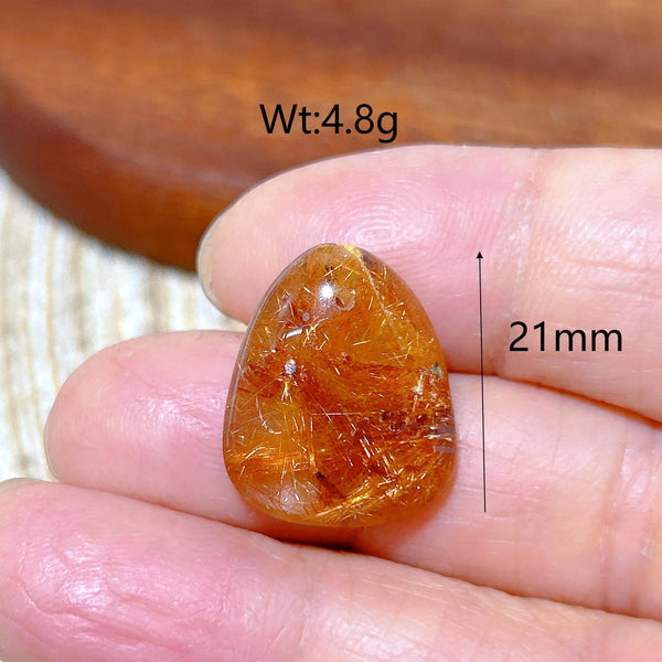 Gold Rutilated Crystal Pendant-ToShay.org