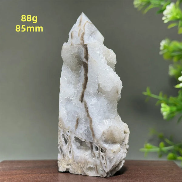 Purple Sphalerite Geode Obelisk-ToShay.org