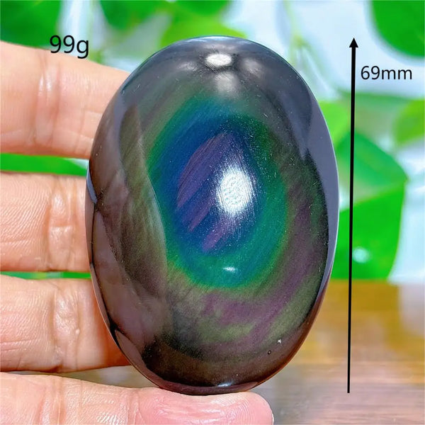 Rainbow Obsidian Palm Stones-ToShay.org