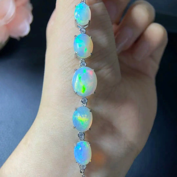 White Opal Bracelet-ToShay.org