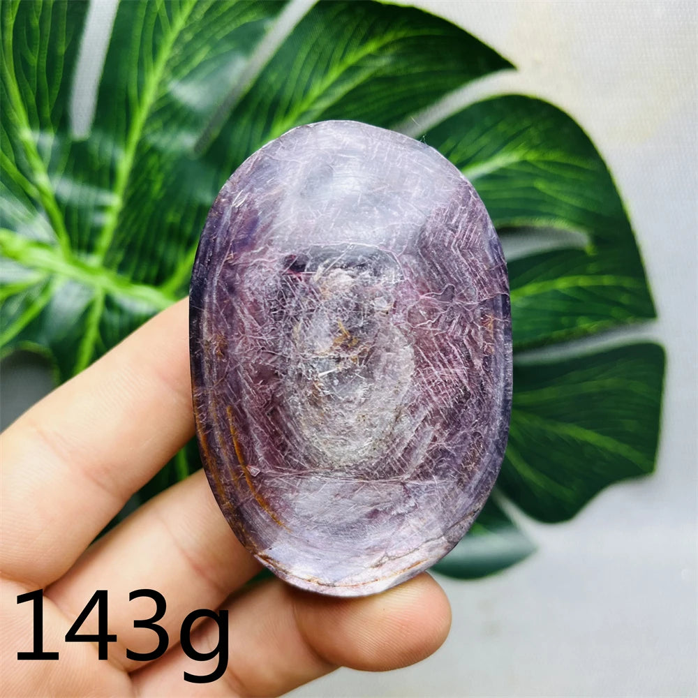 Purple Mica Crystal Palm Stone-ToShay.org