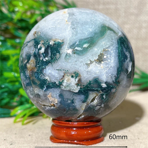 Green Moss Agate Ball-ToShay.org