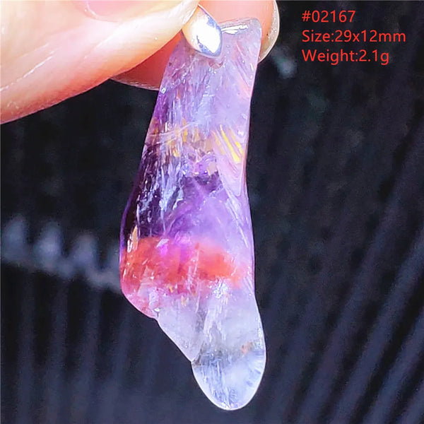 Purple Cacoxenite Auralite Pendant-ToShay.org