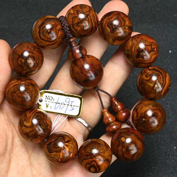 Wood Tiger Bead Bracelet-ToShay.org