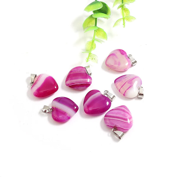 Mixed Stripe Agate Hearts-ToShay.org