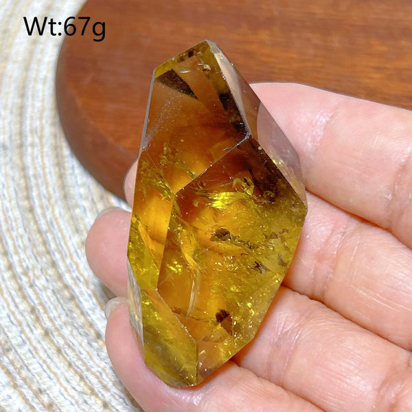 Yellow Smokey Citrine Crystal-ToShay.org
