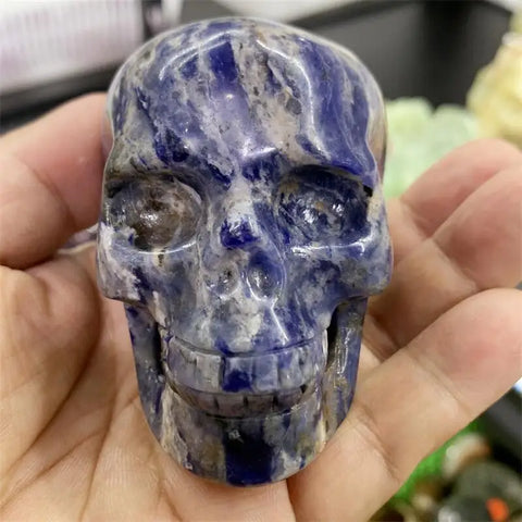 Blue Sodalite Skulls-ToShay.org
