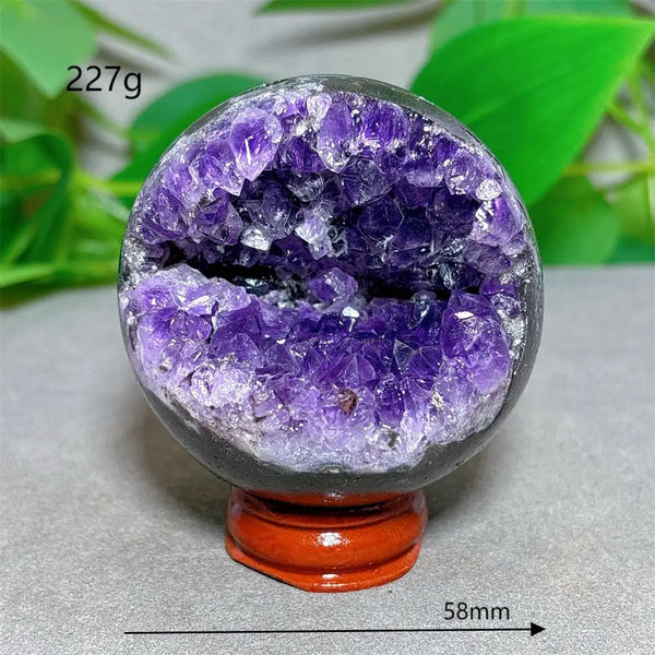 Purple Amethyst Cluster Ball-ToShay.org
