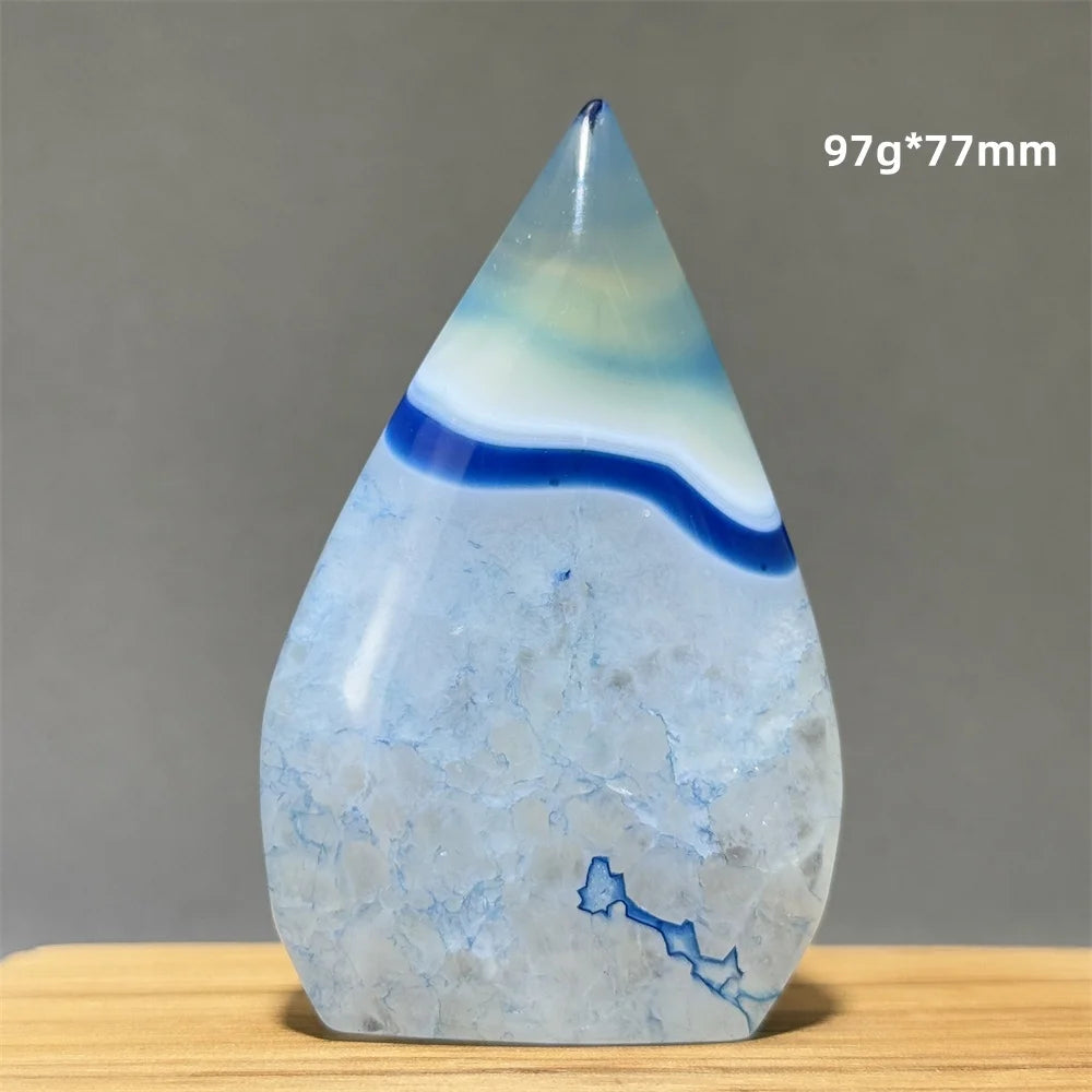 Blue Agate Torch-ToShay.org