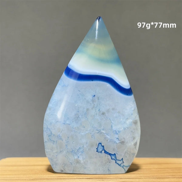 Blue Agate Torch-ToShay.org