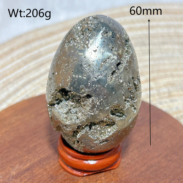 Silver Pyrite Geode Eggs-ToShay.org