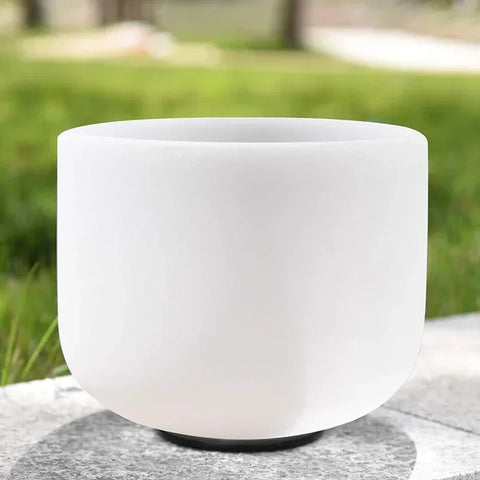 White Frosted Crystal Bowl-ToShay.org