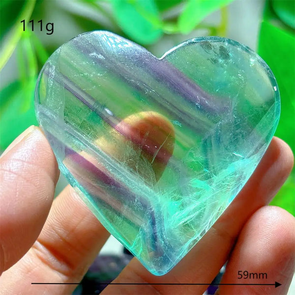 Rainbow Fluorite Heart-ToShay.org