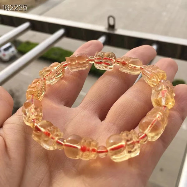 Yellow Citrine Pi Xiu Bracelet-ToShay.org