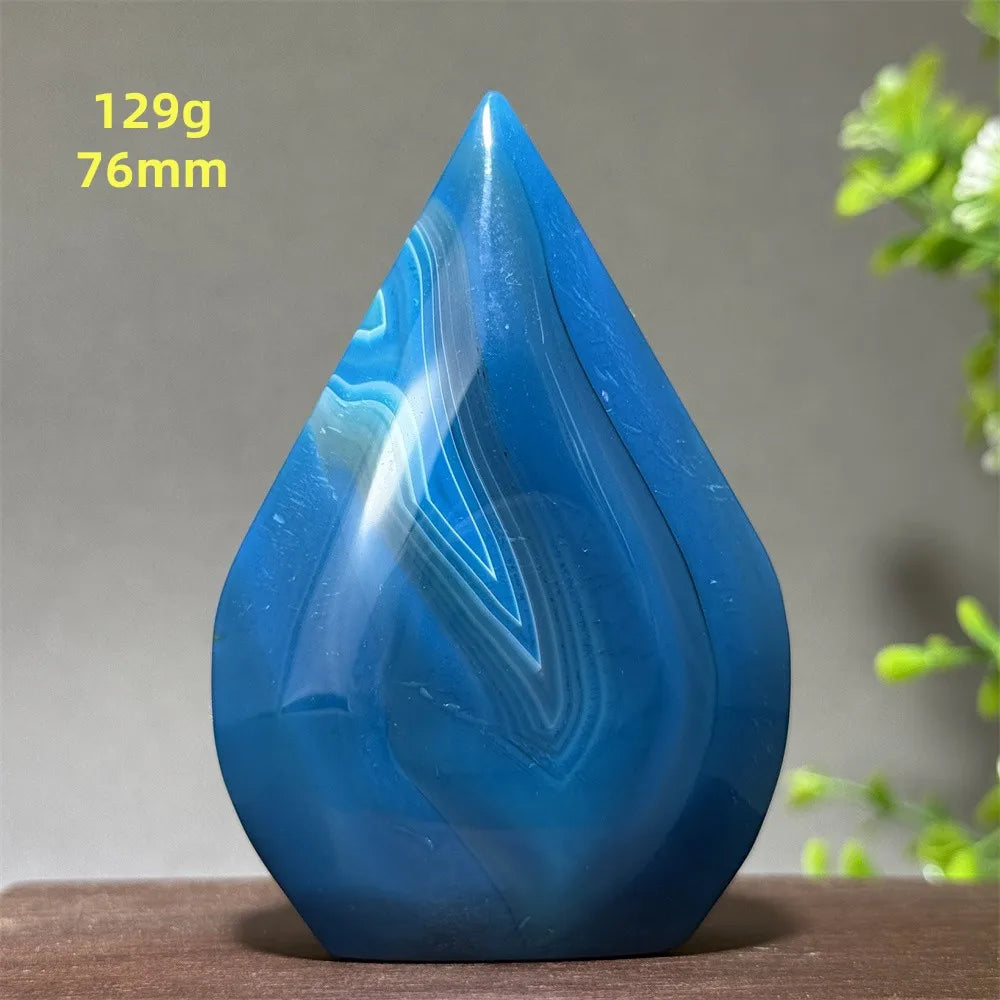 Blue Agate Torch-ToShay.org