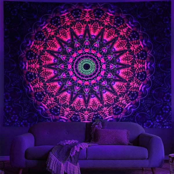 Fluorescent Art Tapestry-ToShay.org