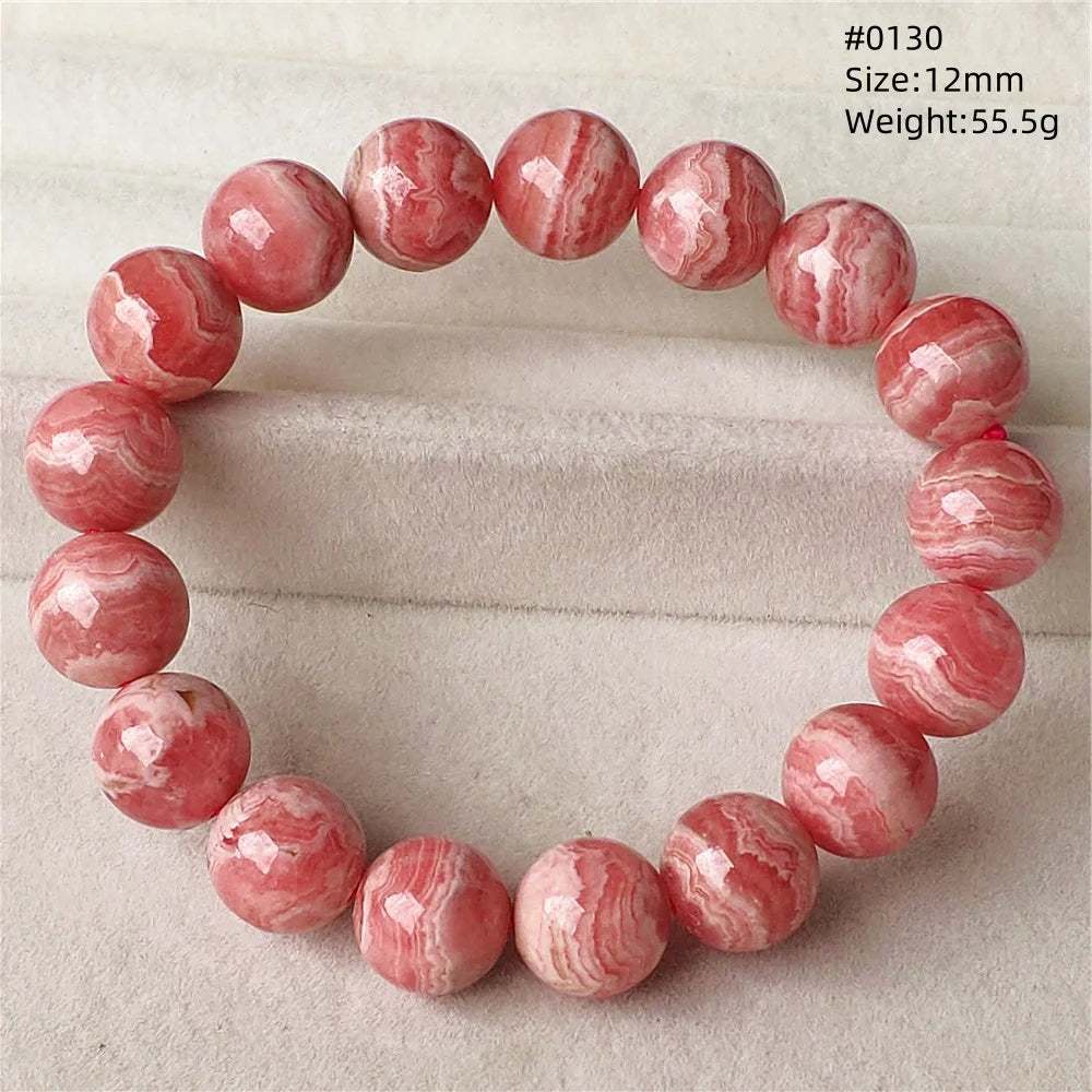 Red Rhodochrosite Bracelet-ToShay.org