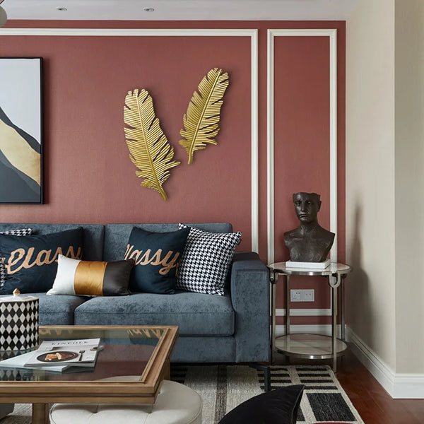 Gold Leaf Iron Wall Art-ToShay.org