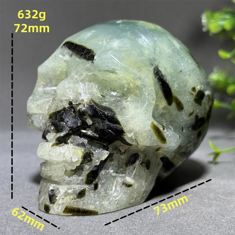Green Grape Agate Skull-ToShay.org