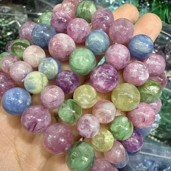Mixed Lepidolite Bracelet-ToShay.org