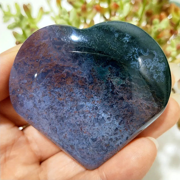 Green Moss Agate Heart-ToShay.org
