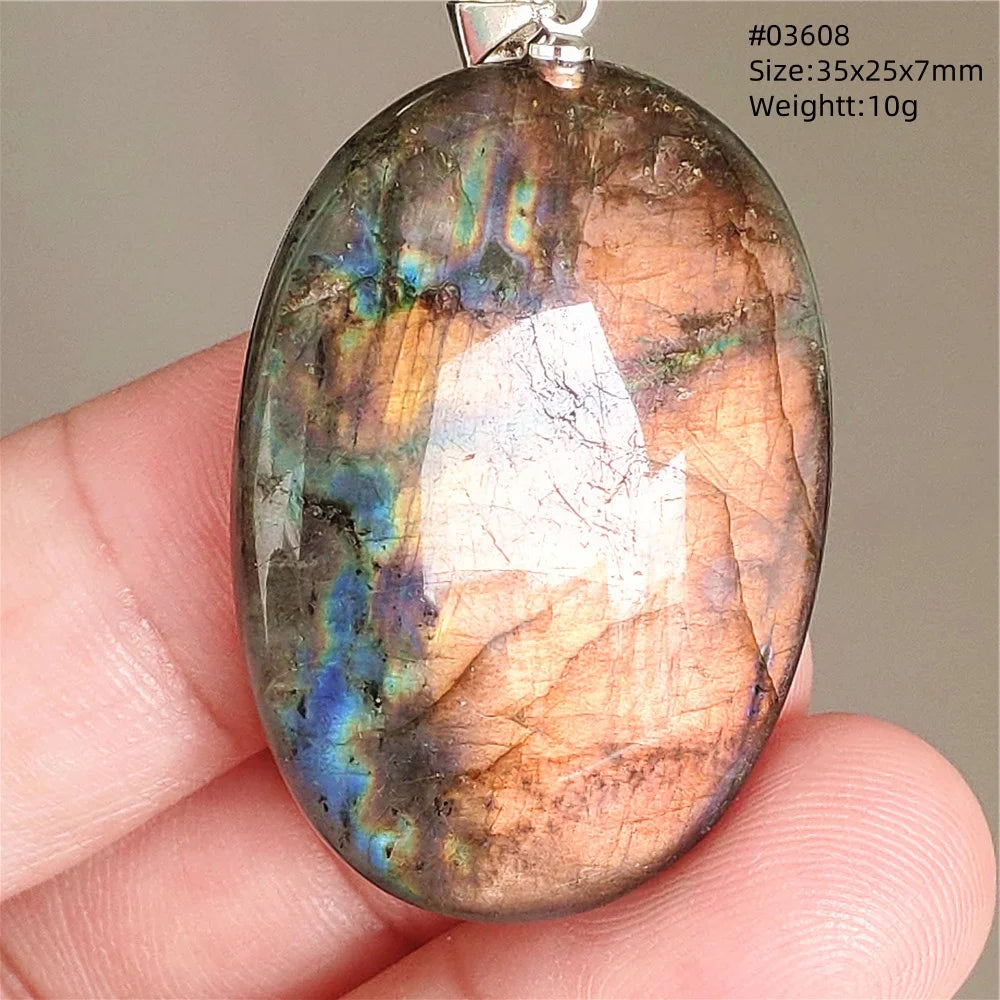 Blue Purple Labradorite Pendant-ToShay.org