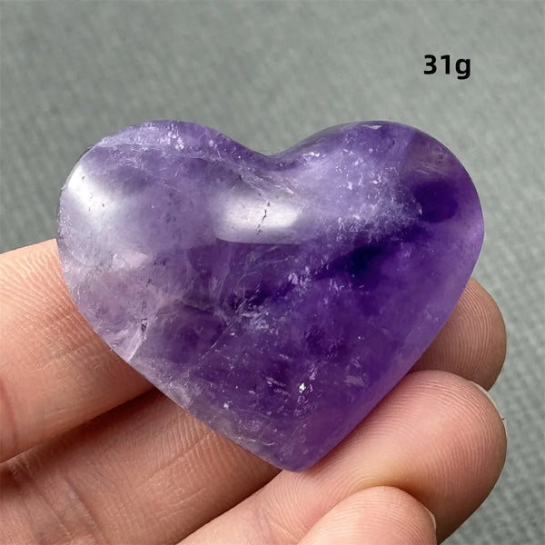 Purple Amethyst Heart-ToShay.org