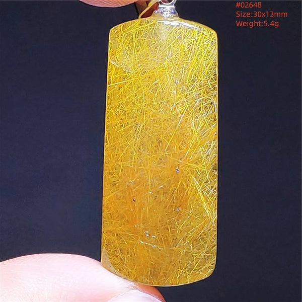 Yellow Rutilated Quartz Pendant-ToShay.org