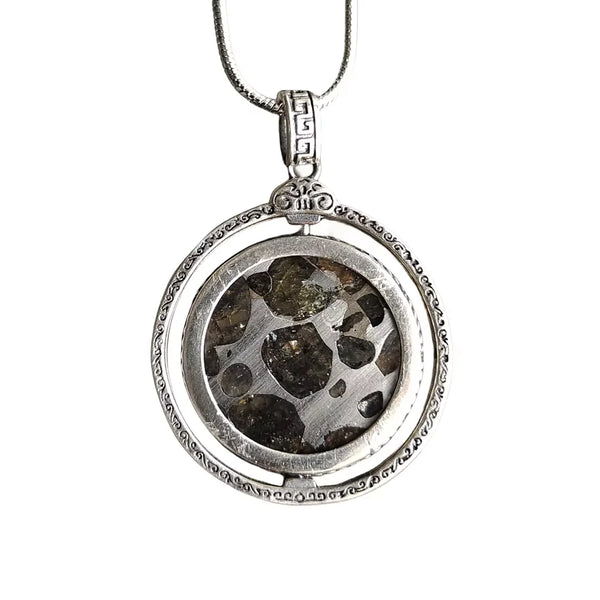 Olive Meteorite Pendant-ToShay.org