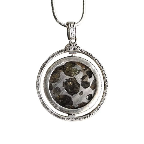 Olive Meteorite Pendant-ToShay.org
