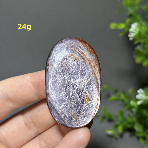 Purple Lepidolite Palm Stone-ToShay.org
