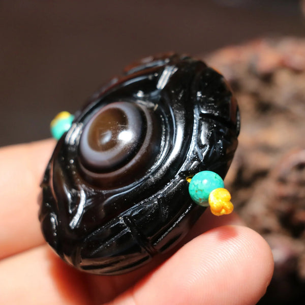 Black Onyx Eye Pendant-ToShay.org