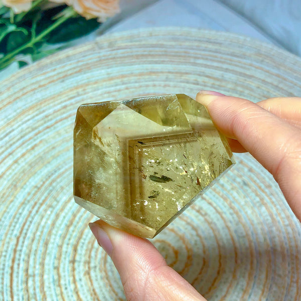 Yellow Smokey Citrine Crystal-ToShay.org