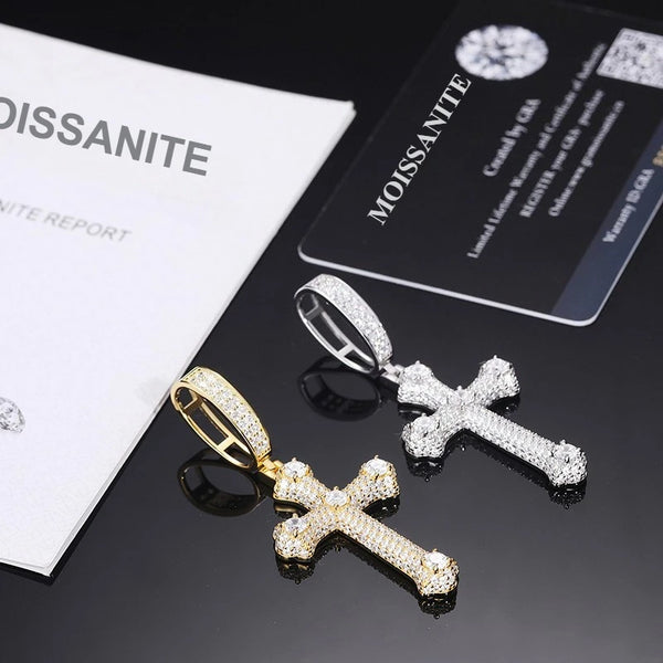 Silver Cross Pendant Necklace-ToShay.org