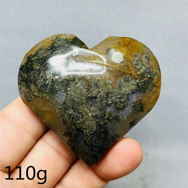 Green Agate Geode Heart-ToShay.org