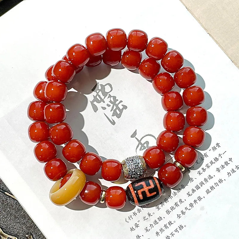 Red Bodhi Root Beads-ToShay.org