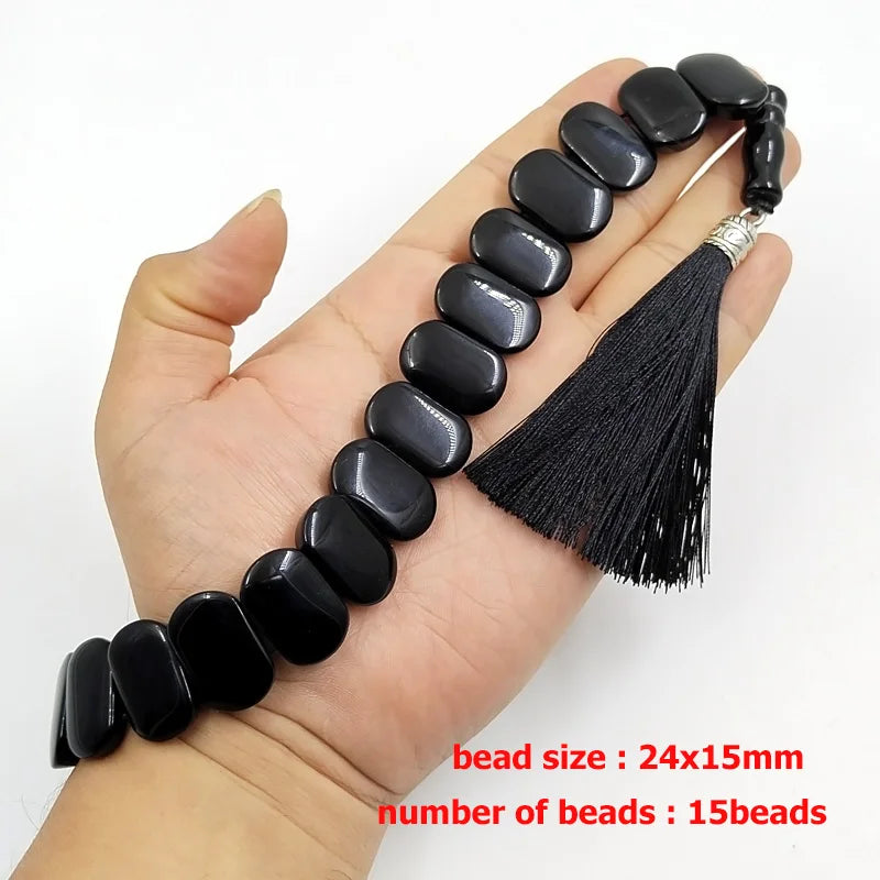Black Agate Tasbih-ToShay.org
