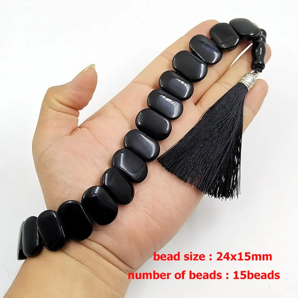 Black Agate Tasbih-ToShay.org