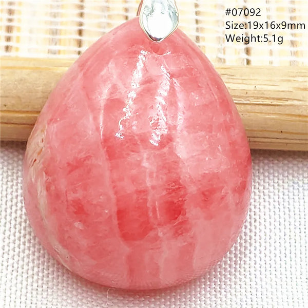 Red Rhodochrosite Pendant-ToShay.org