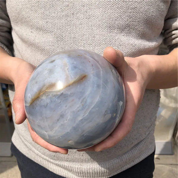 Grey Ocean Jasper Ball-ToShay.org