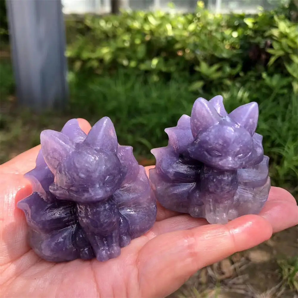 Purple Mica Nine Tailed Fox-ToShay.org