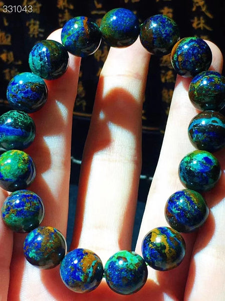 Blue Green Azurite Bracele-ToShay.org