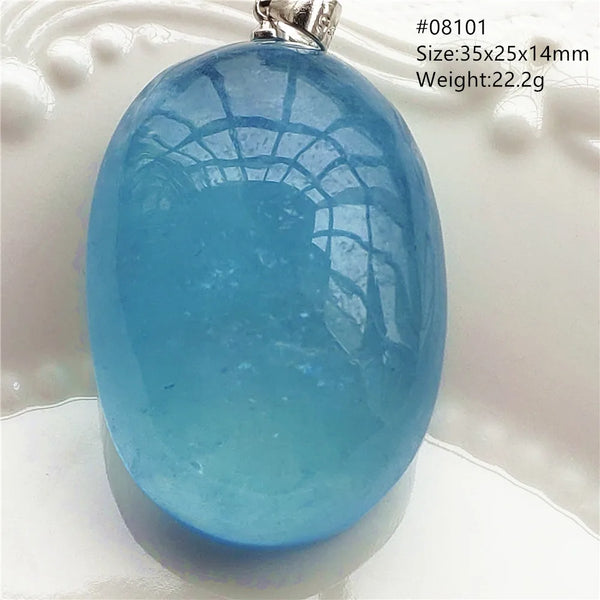 Blue Aquamarine Pendant-ToShay.org