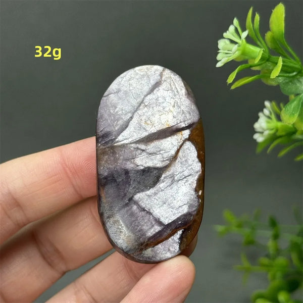 Purple Lepidolite Palm Stone-ToShay.org