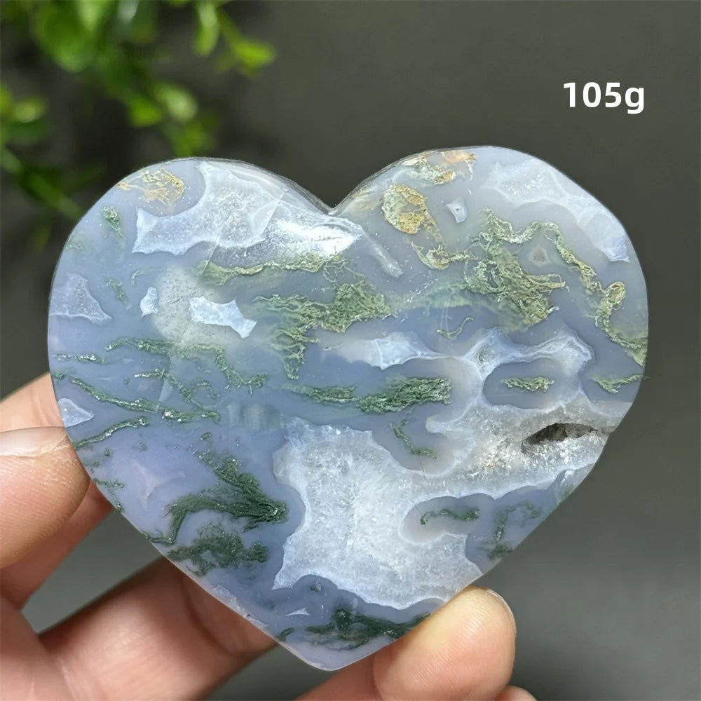 Green Aquatic Agate Heart-ToShay.org