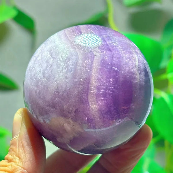 Purple Fluorite Quartz Ball-ToShay.org